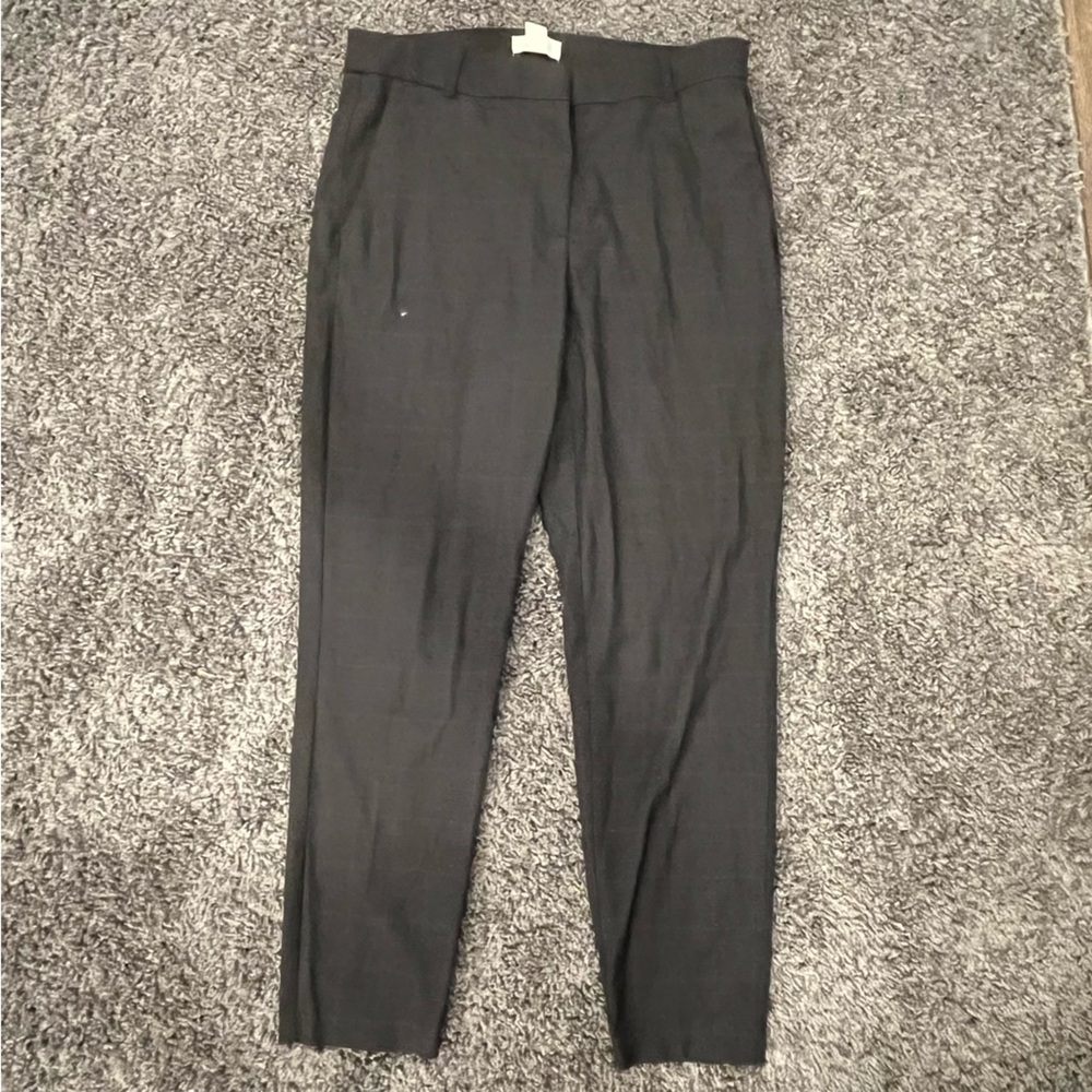 H&M Women's Slim Fit Plaid Dress Pants